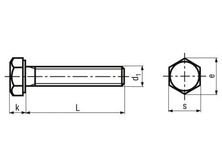 DIN 933 (pełny gwint)